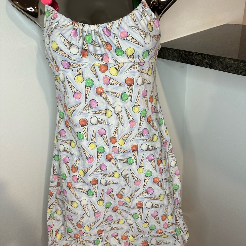 CHANEL Multicolor Ice Cream Pattern Dress